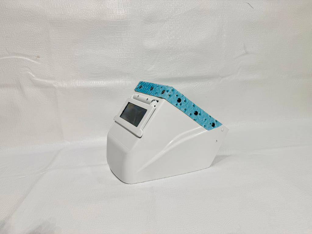 White Hood, White Flip, Aqua Gatorich