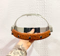 Leather Band For Hood Headgear