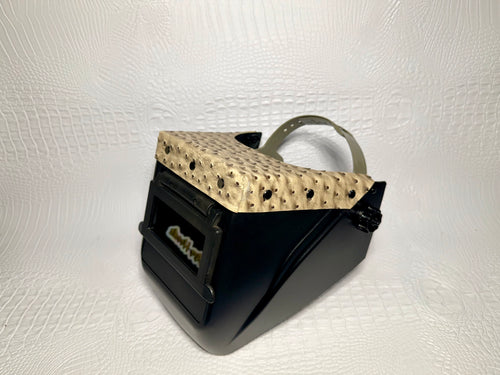 Black Hood, Black Flip, Toffee Brown Ostrich