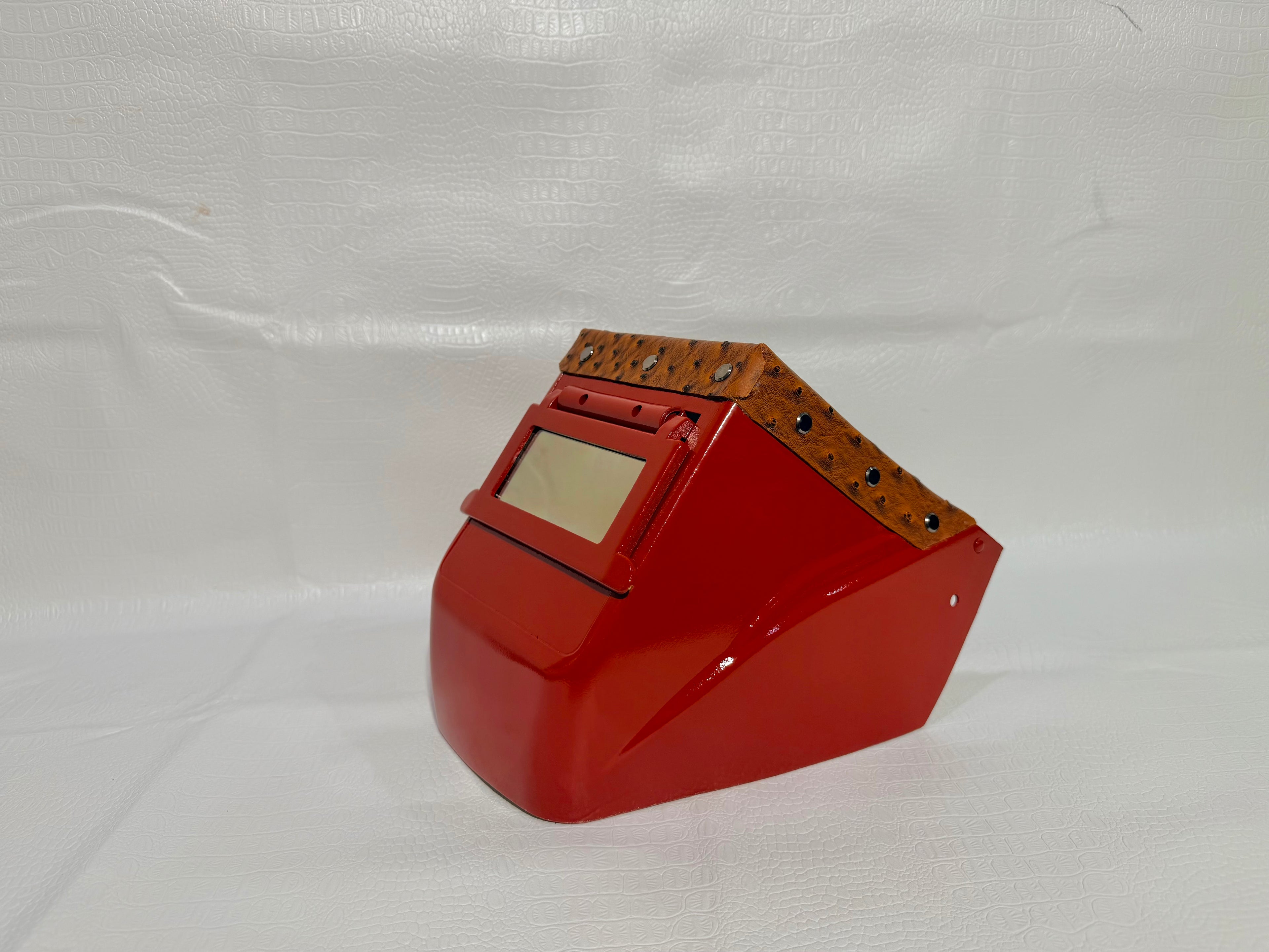 Red Hood, Red Flip, Cognac Ostrich