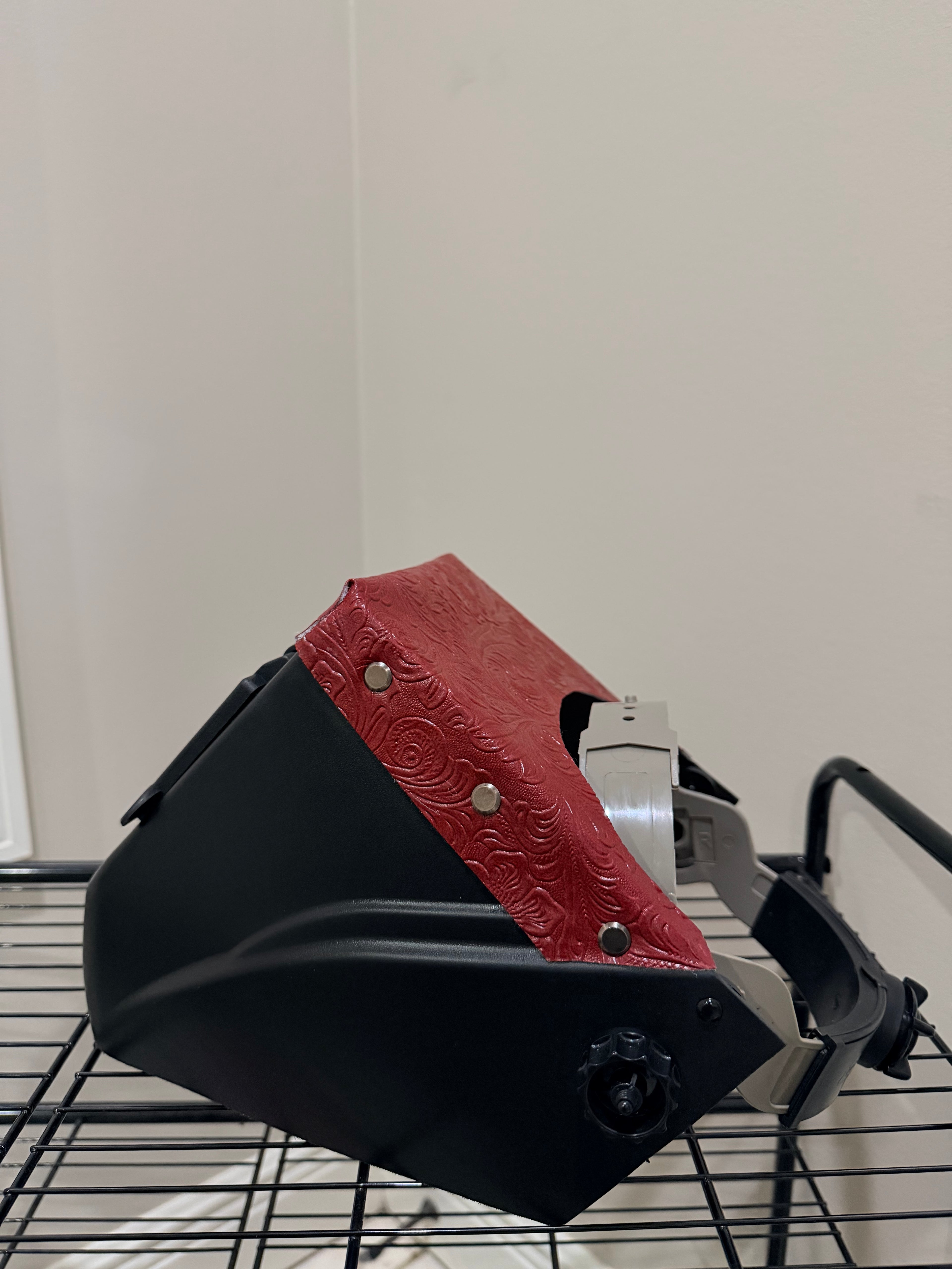 Black Hood, Black Flip with Red Floral