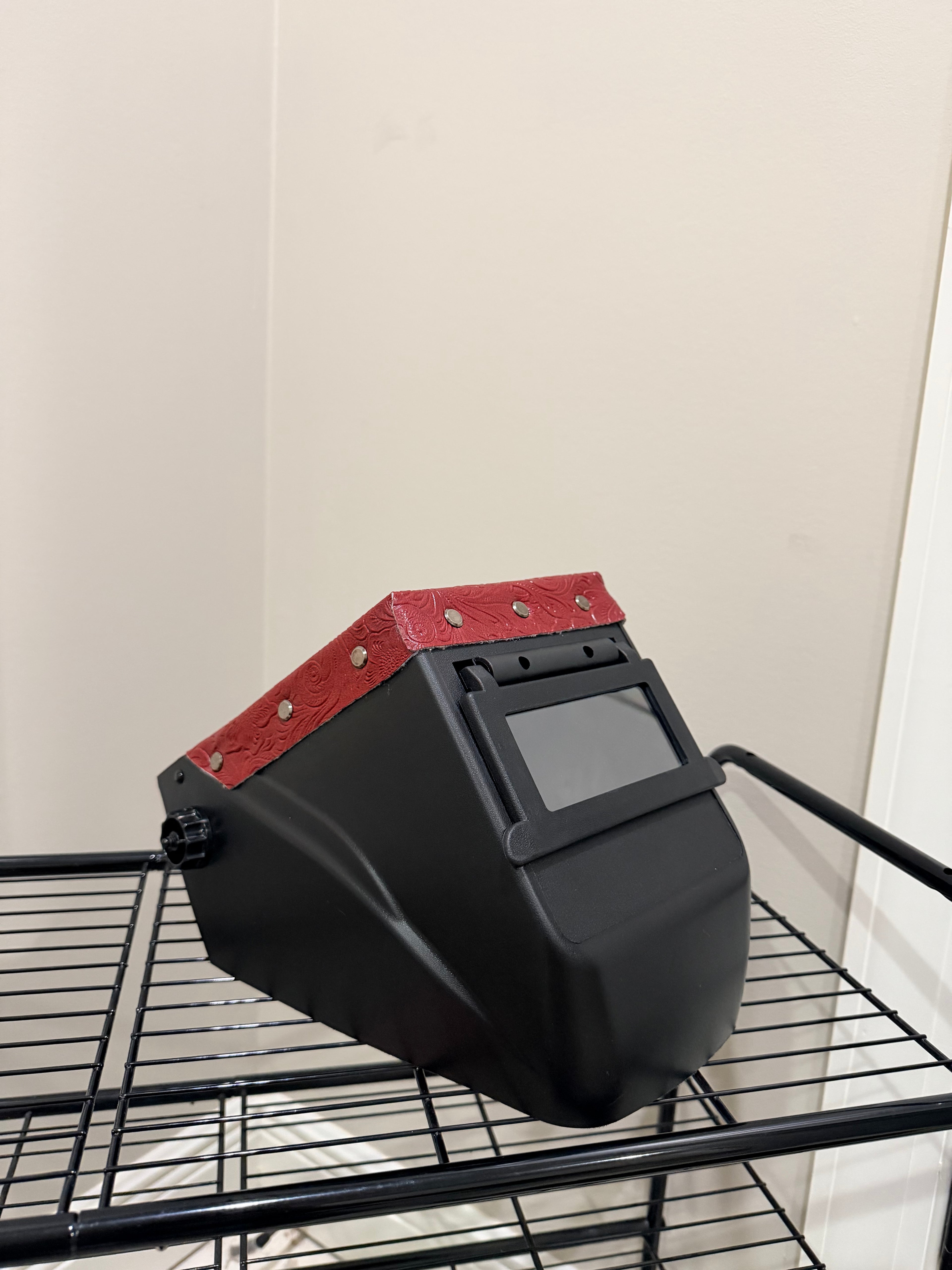 Black Hood, Black Flip with Red Floral