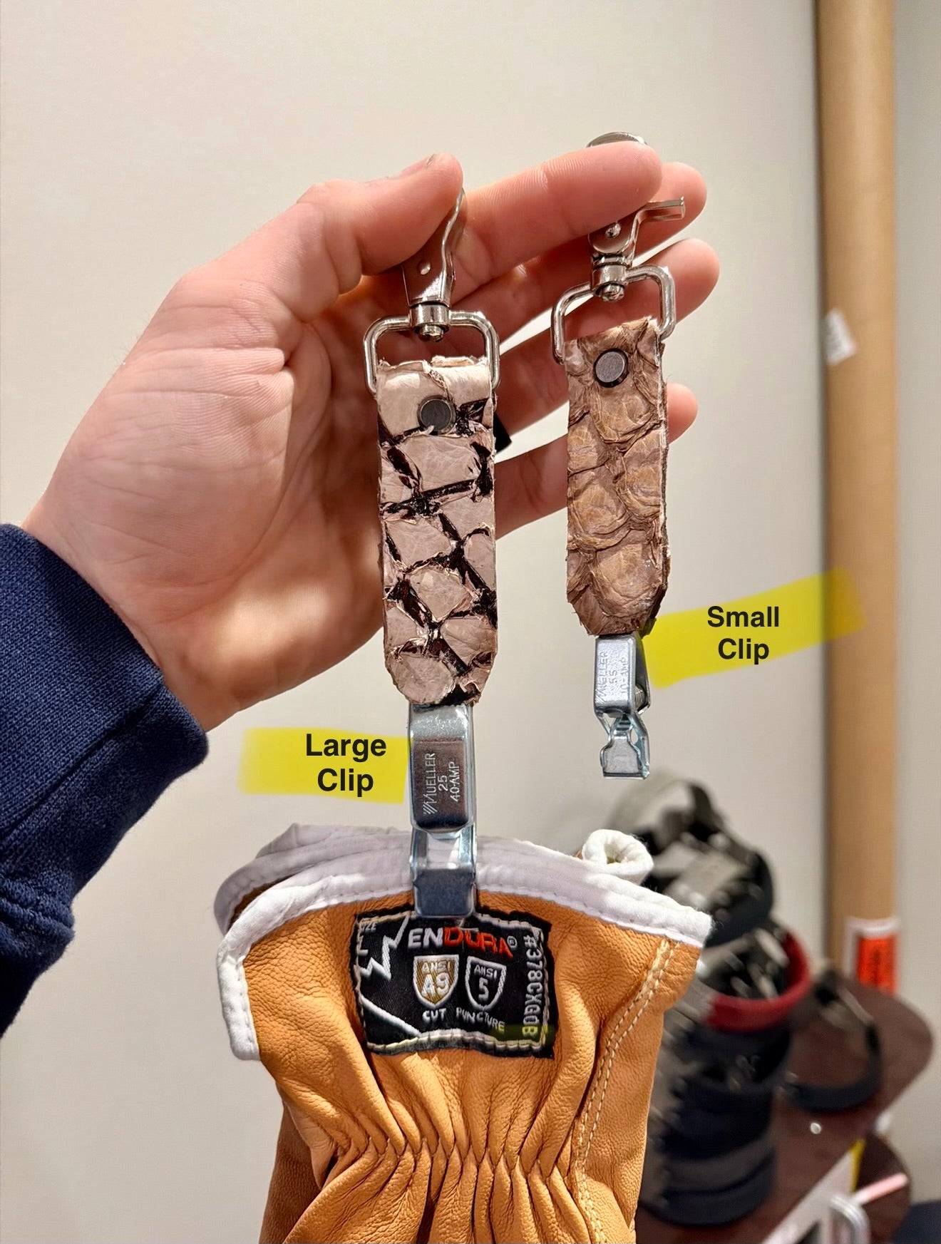 Pirarucu Fish Glove Clip (16 color options, 2 sizes)