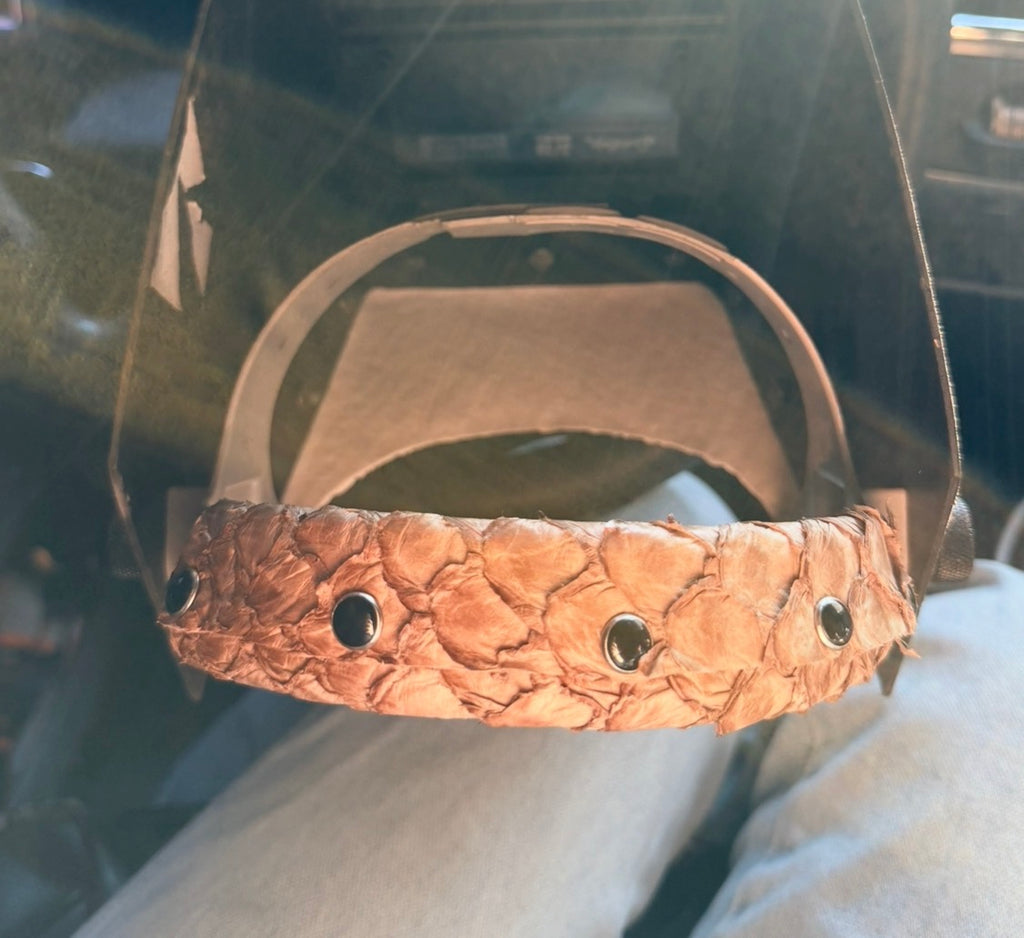 Leather Band For Hood Headgear