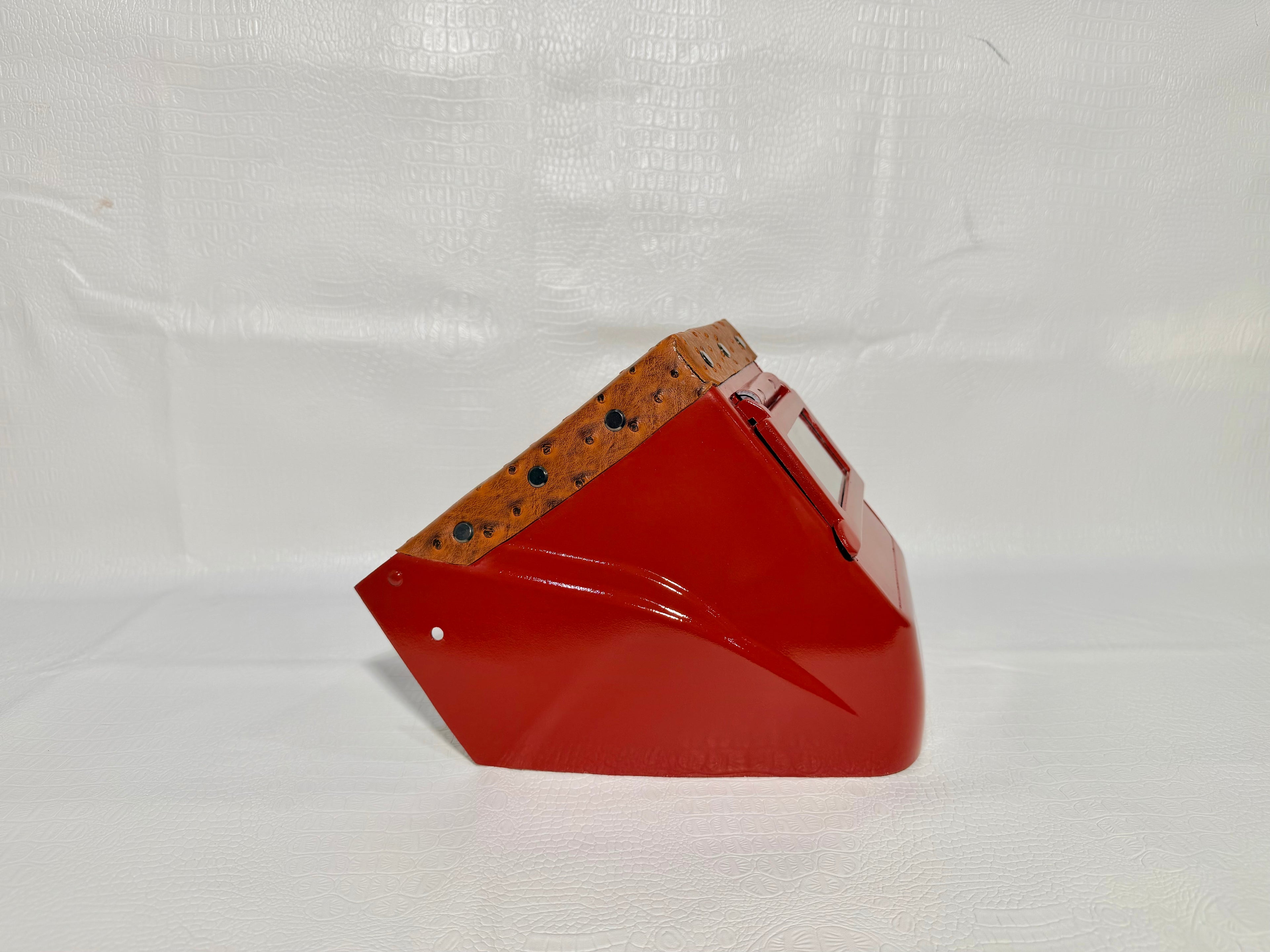 Red Hood, Red Flip, Cognac Ostrich